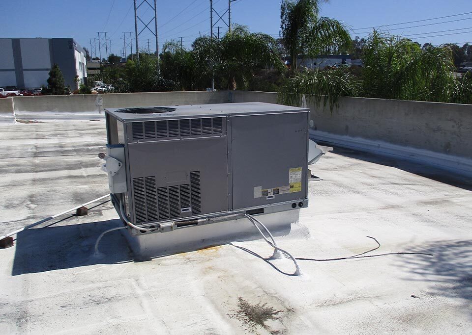 hvac unit on a rooftop