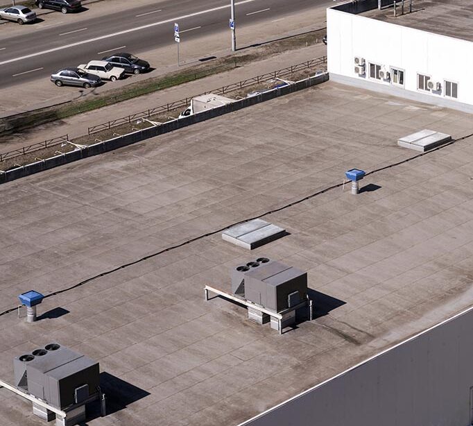 hvac units on a rooftop