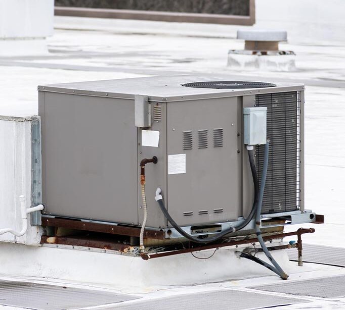 hvac unit on a rooftop